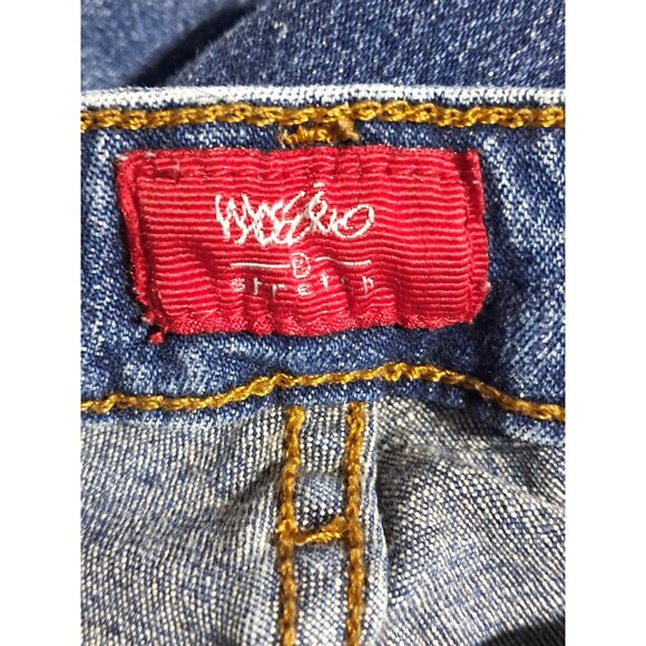 Y2K Mossimo Red Tab Low Rise Flare Jeans Stretch Size 11 Vintage - Picture 3 of 11